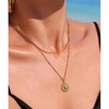Gemstone Beaded Necklaces for Women - HTUTWOO™ 18k Gold-plated Titanium Steel Necklace, for Mother, Daughter, Sister, Friends and Everyday Wear - 4 of 4