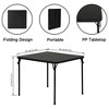 FurnitureR 34-Inch Folding Table, Heavy-Duty PP Tabletop with Metal Frame, Portable Foldable Utility Table for Picnic, Party, Events, Small Spaces - 3 of 4