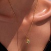 Gemstone Beaded Necklaces for Women - HTUTWOO™ 18k Gold-plated Titanium Steel Necklace, for Mother, Daughter, Sister, Friends and Everyday Wear - 3 of 4