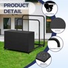 Maggift Pool Storage Bins Outdoor Waterproof, Pool Float Storage with Wheels, Toy Storage with Deck Box, Patio Towel Storage, Black 31.5"*39.4"*37.6" - 4 of 4