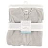 Hudson Baby Infant Plush Sleeping Bag, Sack, Blanket, Solid Light Gray Fleece - image 2 of 2