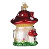 Old World Christmas Blown Glass Ornament for Christmas Tree, Mushroom House - 2 of 4