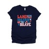 Simply Sage Market Land Of The Free Bubble Short Sleeve Tee - XS - True Navy - 2 of 4