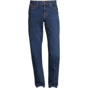 Lands\' End Target Slim Jeans - Fit Indigo Denim - : 5 Pocket Port Men\'s Recover 36x34
