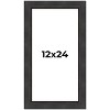 PosterPalooza | Panoramic Traditional Black Picture Frame - UV Acrylic, Foam Board Backing, Hanging Hardware - 2 of 4
