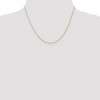 Black Bow Jewelry 0.7mm, 10k Yellow Gold, Cable Rope Chain Necklace - 2 of 4