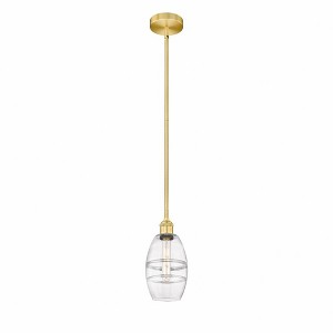 Vaz - 1 Light Stem Hung Mini Pendant In Industrial Style-7.63 Inches Tall and 5.88 Inches Wide - 1 of 1