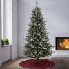 6' Feel Real® Snowy Libby Fir Hinged Tree with Warm White LED Lights - 2 of 4
