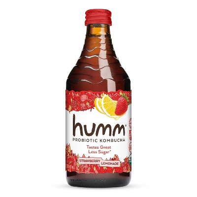 Humm Strawberry Lemonade Kombucha 14oz