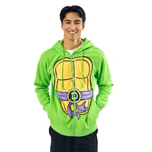 Teenage Mutant Ninja Turtles Donatello Long Sleeve Men's Green Cosplay Hoodie - 1 of 4