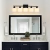 DAKAFUL Bathroom Vanity Light, 4/5/6/8/10-Light Vanity Fixture with Frosted Glass Shades,Reversible Wall Light Over Mirror, for Bathroom/Bedroom - 3 of 4