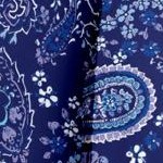 evening blue paisley