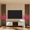 Costway 1/2 Pack 42" Artificial Plum Blossom Tree with 92 Flowers & Realistic Trunk Indoor - 2 of 4