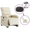 vidaXL Stand up Recliner Chair Cream Faux Leather - 3 of 4