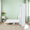 Queen Size Murphy Bed with Built-in Desk and Side Bookshelves, Space-Saving Foldable Wall Bed with Storage - 2 of 4