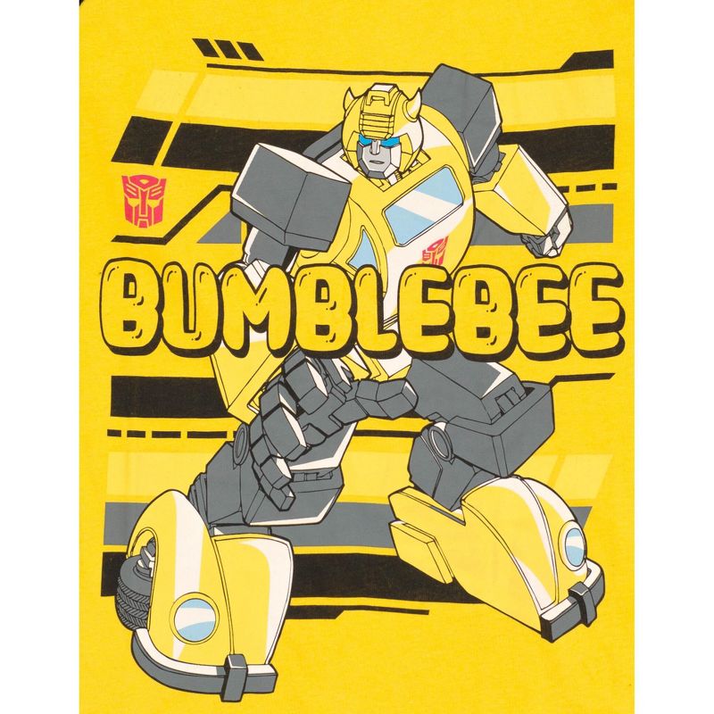 Transformers Optimus Prime Bumblebee 2 Pack T-Shirts Toddler to Big Kid, 4 of 7