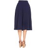 Women's Flared Midi Skirt with pockets - White Mark - image 3 of 3