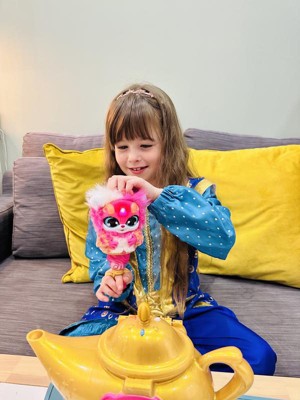 Magic Mixies Magic Genie Lamp with Interactive 8 Pink Plush Toy and 60+  Sounds & Reactions. Unlock a Magic Ring and Reveal a Pink Genie from The  Real