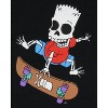 The Simpsons Men's Bart Skeleton Skate Board Adult Short-Sleeve T-Shirt - 2 of 3