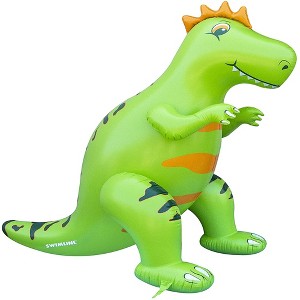 Swimline Humongous Inflatable Dinosaur Outdoor Water Sprinkler - 85" - Neon Green - 1 of 4