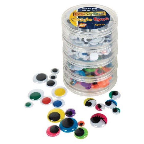 Creativity Street Wiggle Eyes, Peel & Stick, Assorted Colors