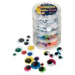 Creativity Street Wiggle Eye with Stacking Storage Container, Assorted Size, Multiple Color, Pack of 400