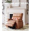 Recliner Chair with Heat & Massage – 360° Swivel & Manual Rocking, Ergonomic Design with Remote & Cup Holders for Living Room - 4 of 4