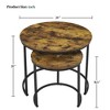 Yaheetech Nesting Round Accent Coffee Table for Living Room - 3 of 4