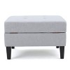 CAVINAS Storage Bench Storage Organizer Ottoman Padded Seat Cushion with Storage Wood Legs - 4 of 4