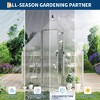 Polycarbonate Greenhouse for Outdoors, Large Walk-InGreenhouse with Quick Setup Structure and Roof Vent, Greenhouse with Ventilation - 4 of 4