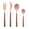 REGALWOVEN Stainless Steel Mirror Polished Flatware Silverware Set 4 Piece - 2 of 4