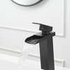 BWE Waterfall Single Hole Single Handle Bathroom Vessel Sink Faucet With Pop-up Drain Assembly - 4 of 4
