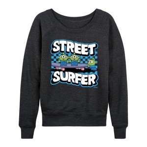 Women's - Disney - Toy Story Lightweight French Terry Wide Neck Long Sleeve Shirt - 1 of 4