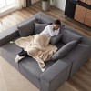 SKRAN 104" Modular L Shaped Sectional Sofa with Upholstered,Free Combination,Foam-Filled Compressed Sofa for Living Room,Bedroom,Corduroy - 2 of 4