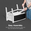 IRIS USA Plastic 4 Drawer Storage Cart, Organizer Unit for Bedroom, Closet, Kitchen, Bathroom, Laundry Room, Dorm - 4 of 4