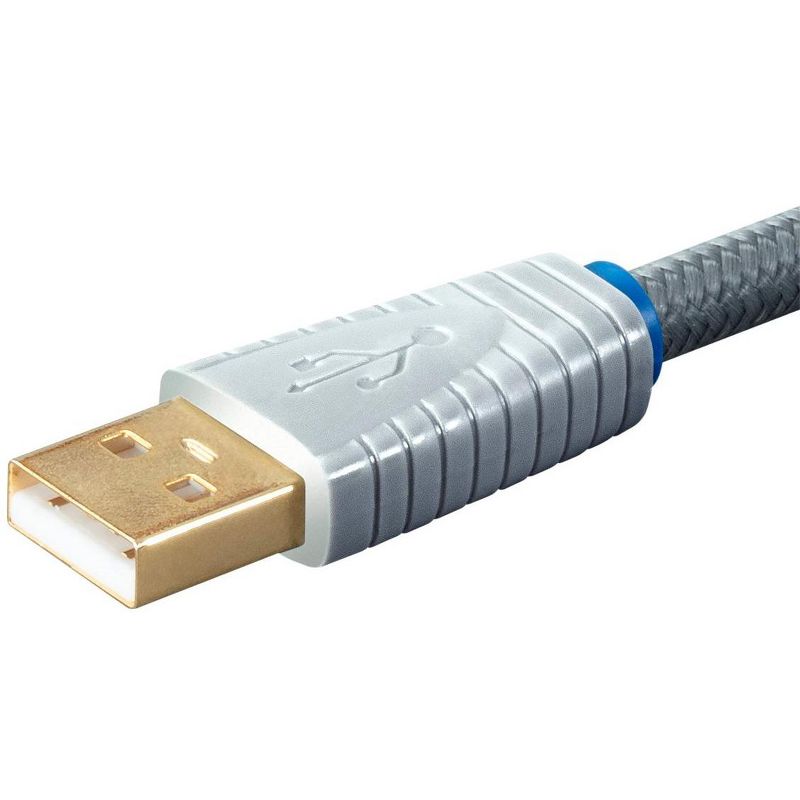 Monolith USB Digital Audio Cable - USB A to USB B - 1 Meter, 22AWG, Oxygen-Free Copper, Gold-Plated Connectors, 4 of 7