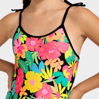 Cat & Jack Girls' Summer in Hyperbloom One Piece Swimsuit - Cat & Jack™ M — фото 3