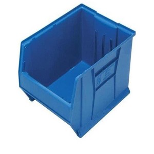 Quantum Storage Systems Hulk 24" Container, 23-7/8"L X 18-1/4"W X 12"H, Stackable, Polypropylene, Blue, Made In Usa - 1 of 1
