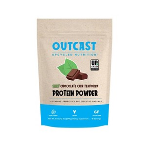 Outcast Foods Mint Chocolate Chip Upcycled Vegan Protein Powder - 19oz - 1 of 4