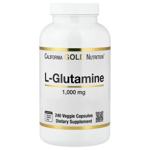 L-Glutamine, Free-Form Amino Acid, 1,000 mg, 240 Veggie Capsules - 1 of 4