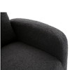 Dsvimoy Accent Chair Rocking Chair with Solid Wood Legs Comfortable Glider for Living Room, Gray, 30"*26"*18" - 4 of 4