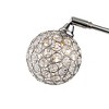 Possini Euro Design Allegra Mid Century Modern Arc Floor Lamp 88" Tall Chrome 5 Light Crystal Ball Shades for Living Room Reading Bedroom Office House - 3 of 4