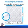 Filter King 16.38x21.38x0.5 Air Filter | 4-PACK | MERV 8 HVAC Pleated A/C Furnace Filters | MADE IN USA | Actual Size: 16.38 x 21.38 x 0.5" - 2 of 4