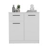 Manufactured Wood dressers with Two-Door Cabinet, Single Drawer, Matching Handles, and Superior Top - 4 of 4