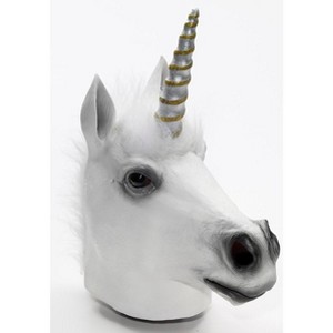 Forum Novelties Latex Animal Costume Mask Adult: Unicorn - 1 of 1