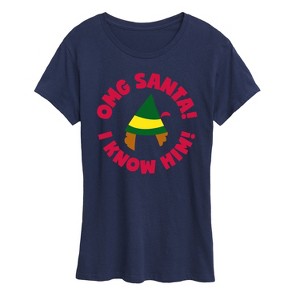 Women's - ELF - Christmas Family Set Omg Santa Short Sleeve Graphic T-Shirt - 1 of 4