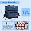 Mens Womens 17L Insulated Lunch Bag, Leak-Proof Reusable Lunch Cooler Totes with Dual-Compartment, Lunch Box for Work, Picnic, School - Tirrinia - 2 of 4