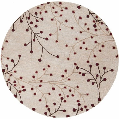 Hauteloom Elsu Beige&Burgandy Wool Rug