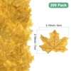 Unique Bargains Home Durable Fall-themed Silk Fabric Faux Autumn Artificial Maple Leaves 200 Pcs - 3 of 4