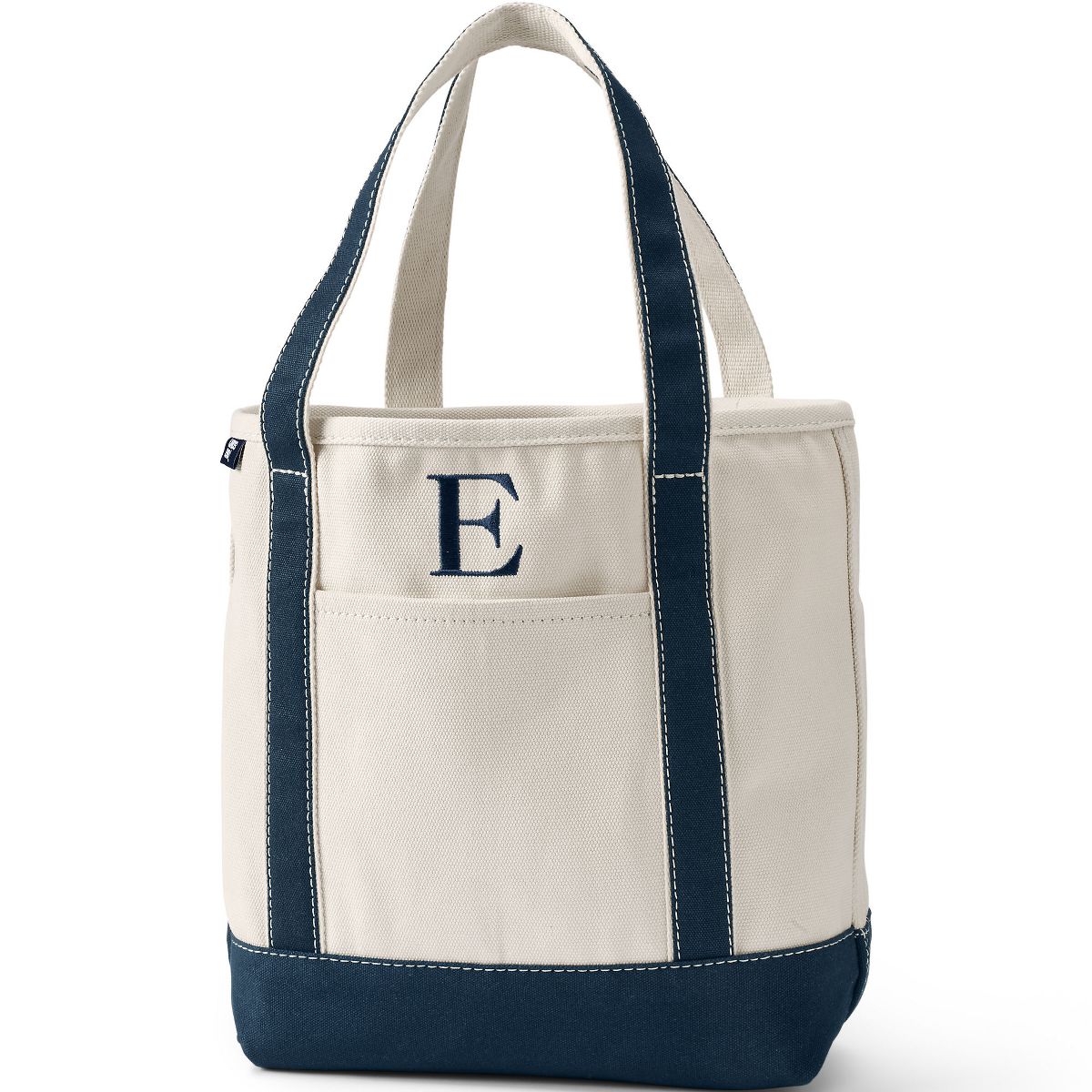 Lands' End Pre-Monogrammed Letter Canvas Tote Bag - thumbnail 10